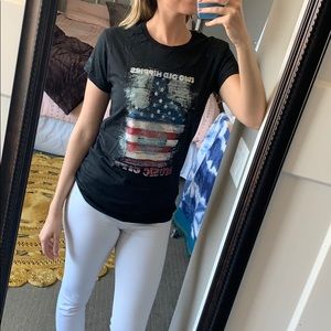 “Two Old Hippies” Black Tee